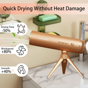 Sèche-cheveux ionique mains libres pour salon et hôtel avec moteur 110 000 tr/min, 3 vitesses, design léger et pliable, séchage rapide 1200W - Product Image 5