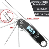 Termometer Probe Digital untuk memasak daging, alat rumah tangga dapur elektronik dengan Aksesori BBQ terbuat dari plastik untuk penggunaan Oven