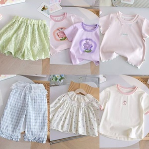 高品质批发婴儿服装短袖连裤男孩女孩服装儿童服装套装 - Product Image 2