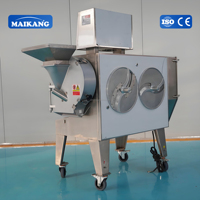 Máquina Cortadora de Frutas y Verduras Multifuncional de Gran Capacidad, Continua, de Acero Inoxidable SUS304, para Triturar Patatas y Espinacas