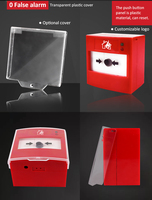 Punto de llamada de fuego manual de alarma de incendio reiniciable con luz LED