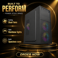 Cajas de PC para Juegos de Formato ATX de Torre Completa con Panel Frontal Acrílico y Ventana Lateral, Venta Directa de Fábrica