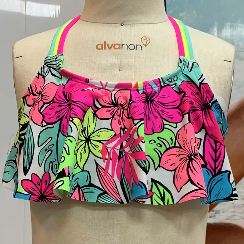 Hot selling children wholesale lovely digital printing Swimwear Factory Sale girl swimsuit