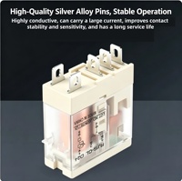 Composant de contrôle de puissance micro-mince RJ1S-CL (P) DC12V 5 broches 1NO 1NC 12A, équipé d'une base raffinée de qualité supérieure