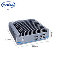 I7 Dual LAN 8700T Six cœurs de qualité industrielle Mini PC châssis en alliage d'aluminium avec un ordinateur embarqué de stock de port HP