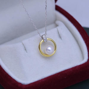 Collar de Perlas Barrocas de Agua Dulce Blancas de 7-8 mm, Luz Intensa, Casi Impecables, Plata S925, Cadena de 5 Cuentas con Diseño de Sonrisa para Mujer, Venta al por Mayor - Product Image 5