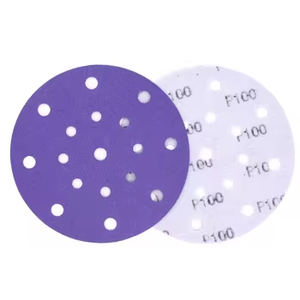अपघर्षक डिस्क 125 मिमी बैंगनी ओएम सैंडिंग डिस्क 5 इंच 60 ~ 800 # सिरेमिक एल्युमिना सैंडपेपर डिस्क - Product Image 4