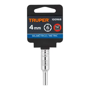 บ็อกซ์ 6 ช่องยาว 4 มม., 6 จุด, ขับเคลื่อน 1/4 นิ้ว, TRUPER - Product Image 4