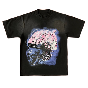 T-Shirt Oversize Streetwear con Stampa Grafica, Maglietta <span class=keywords><strong>Gotica</strong></span> in Cotone con Stampa Digitale, Moda Hip Hop, <span class=keywords><strong>Camicia</strong></span> Streetwear di Design - Product Image 1