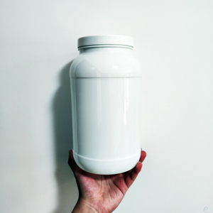 3L PET浅白色蛋白粉罐，oem塑料罐 - Product Image 2