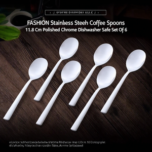 Ensemble de 6 cuillères à café en acier inoxydable (11,8 cm) FASHION Chrome poli PL6100FH10 - Product Image 3