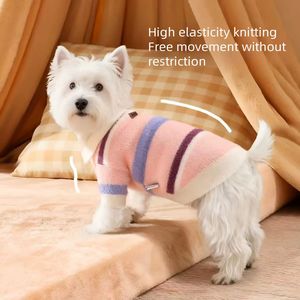 سترة كلاب فاخرة كبيرة الحجم للشتاء/الربيع وجميع المواسم، مصنوعة من قماش محبوك مطرز، ملابس حماية مريحة للحيوانات الأليفة في عيد الميلاد - Product Image 1