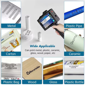 Willita Impresora de inyección de tinta portátil de mano 12,7mm para fecha Número de lote Código QR Bolsas de embalaje Botellas de plástico Codificación de Fecha - Product Image 3