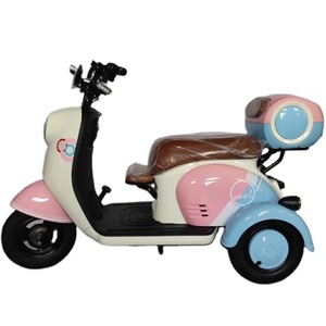 Tricycle électrique certifié CEE à trois places, type carrosserie ouverte, 500W, 48V, pour passagers - Product Image 1