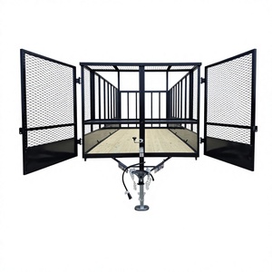 รถพ่วงบรรทุกสินค้าแบบ Landscape Trailer รุ่น Tuff Dawg 7x16 พร้อมขอบสูง 5 ฟุต และประตูตาข่าย รับน้ำหนักได้สูงสุด 1001-2000 กก. - Product Image 1
