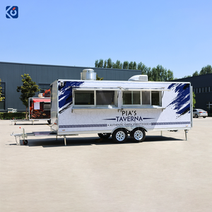 Remorque alimentaire CAMPTRL avec vitrines en verre, chariot mobile pour snacks, frites, hot-dogs, hamburgers, glaces, camion de vente ambulante - Product Image 3