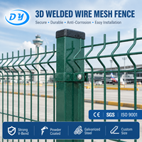 Clôture en fil de fer soudé courbé 3D, galvanisé et revêtu de PVC, pour bâtiments de jardin, fournitures extérieures en métal