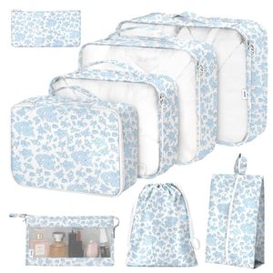 Personnalisé 8 Pcs-set Vêtements Bagages <span class=keywords><strong>Sac</strong></span> Léger Tri <span class=keywords><strong>Sac</strong></span> <span class=keywords><strong>De</strong></span> Rangement Portable Voyage <span class=keywords><strong>Compression</strong></span> Organisateur <span class=keywords><strong>Sac</strong></span> - Product Image 1