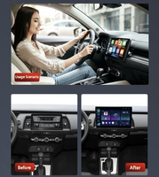 Autoradio Android universel 7/9/10 pouces avec CarPlay sans fil, Android Auto, navigation GPS, caméra embarquée 4K, unité principale montée sur le tableau de bord