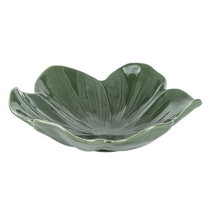 Plato de Cerámica Retro Europeo con Diseño de Hoja de Loto, Apto para Microondas, <span class=keywords><strong>Vajilla</strong></span> de Porcelana de Diseño Minimalista Nórdico para Uso en el Hogar y Restaurantes - Product Image 5