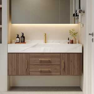 โต๊ะเครื่องแป้งไม้ดีไซน์ทันสมัยตู้ห้องน้ำทันสมัยทนทานราคาไม่แพง - Product Image 1