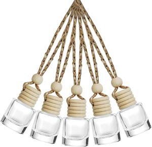 Precio de Fábrica, Botella Difusora de Perfume Vacía Cuadrada Esmerilada de 10 ml, Botella Transparente para Coche con Tapa de Rosca - Product Image 1