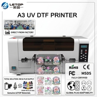 Imprimante UV DTF LETOP avec laminateur tout-en-un I3200 Imprimante UV A3