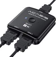 Commutateur HDMI 2.1 bidirectionnel 8K 60Hz 2 entrées 1 sortie 48 Gbps, supporte 4K 120Hz HDCP 2.3 VRR pour PS5 Xbox PC