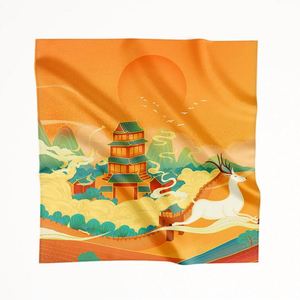 Pañuelos de Seda para Mujer, Elegantes Pañuelos de Seda para la Cabeza, Pañuelos de Seda Personalizados, Servicio de Etiquetado Privado para Distribuidores Globales - Product Image 1