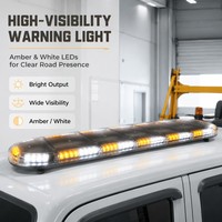 Nouvelle barre lumineuse d'avertissement LED ambre et blanche de 60 pouces (152 cm) 104W du fabricant Hazard pour Jeep Wrangler et pour Honda Accord (voiture et camion)