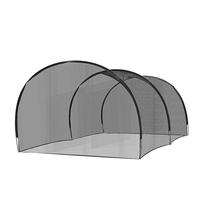 Cage de frappe de baseball portable pour jardin, 22x12x8 pieds, avec porte zippée, pour entraînement de lancer et de frappe de baseball et de softball