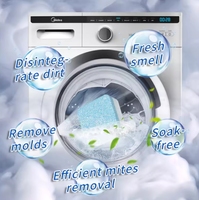Dissolvant de calcaire neutralisant les odeurs 20g Comprimés de nettoyage pour lave-linge à nettoyer en profondeur