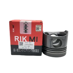 RIKMI Quality Piston 6BG1 for Isuzu Diesel Engine machinery engine parts 1-12111785-0 engine repair kit Factory direct
