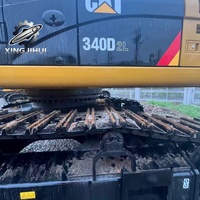 Excavatrice sur chenilles Caterpillar 340D2L d'occasion, excavatrice hydraulique CAT 340D2L d'origine, excavatrice Cat 340D2L d'occasion à vendre