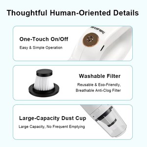 Aspirateur balai sans fil portatif le plus vendu, pour nettoyage humide et sec, avec filtre HEPA, pour intérieurs en tissu, serpillière électrique portable pour poils - Product Image 3