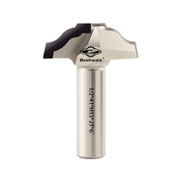 BushwaLk Set alat PCD untuk kayu berlian Router Bit ukiran spindel Moulder Cutter 1/2X64XH13.7X2T untuk ukiran kayu