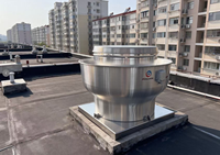 Hotte aspirante industrielle en aluminium pour cuisine, moteur AC, extraction de chaleur, ventilation de toit, ventilateur d'extraction