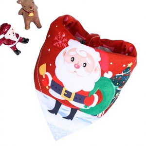 Custom <b>Christmas</b> Bandana Holiday Pet Dog <b>Scarf</b> Personalized Festive Printed Outdoor Silk Wholesale - Product Image 1