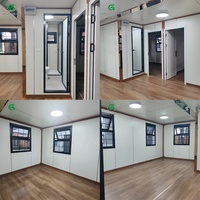 Maison extensible à toit plat de 20 pieds, 2 chambres, maison préfabriquée moderne en conteneur, maisons modulaires en conteneur, petites maisons prêtes à être expédiées