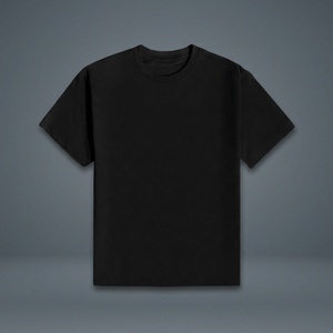 Camiseta Unisex de Cuello Redondo de Algodón Negro, Manga Corta, Color Sólido, Teñido Liso, Corte Regular, para Adultos, para Todas las Temporadas - Product Image 4
