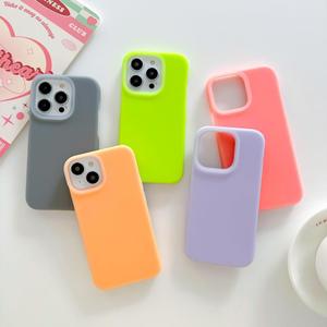 MOWANG Candy Color Liquid Soft Silicone Shockproof Waterproof Phone Case for 16/15/14/13/12/11 Pro Max