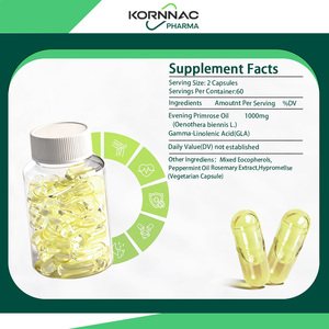 Avondprimrose-olie gevuld in HPMC capsules/softgels, <span class=keywords><strong>Halal</strong></span> gecertificeerd, OEM fabrikant, GMP gecertificeerd, Private Label - Product Image 2