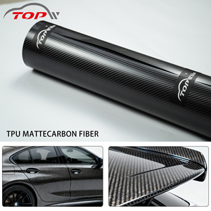 <span class=keywords><strong>TPU</strong></span> 슈퍼 매트 글로시 카본 파이버 1.52*15 미터 PPF 자동차 필름 스티커 - Product Image 2