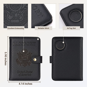 กระเป๋าใส่พาสปอร์ตหนังเทียมกันขโมย RFID ยี่ห้อ JIANJI แฟชั่น ดีไซน์เองได้  จุบัตรได้เยอะ พร้อมช่องใส่บัตรหลายช่อง และฝาปิดแบบเปิด - Product Image 3