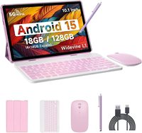 Tablet pintar Android WiFi 10,1 inci dengan RK3562, 18GB+128GB, 6000mAh, Kamera Ganda, Plastik Ramah Lingkungan untuk Penggunaan Medis