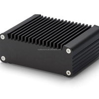 Boîtier d'instrument en aluminium anodisé extrudé sur mesure pour OEM, dissipateur thermique industriel, boîtier de projet électronique PCB, usinage par électroérosion à fil
