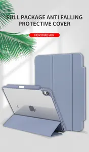 मामले iPad के लिए प्रो 12.9, वीं/4th/3rd पीढ़ी के साथ धारक स्लिम पु स्पष्ट खोल स्मार्ट Trifold खड़े हो जाओ सुरक्षात्मक टेबल कवर