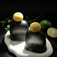 Diffuseur d'arômes haut de gamme sans flamme pour la maison et le bureau, en verre en forme de cloche, imprimé, avec bâtonnets en rotin, bouteille de 200 ml