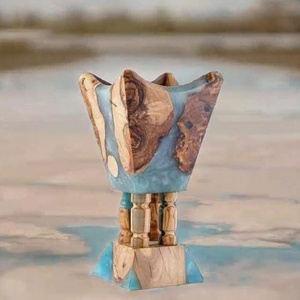 Resin Crafts Handmade Resin Wood Incense Burner Rerun <b>Decorative</b> Candle Holder Custom Logo <b>Home</b> Wedding <b>Gift</b> - Product Image 3