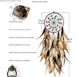 Vente en gros d'<span class=keywords><strong>attrape</strong></span>-rêves pour chambre à coucher adulte Boho grand <span class=keywords><strong>attrape</strong></span>-rêves pour garçons filles suspendus ornement et plumes cadeaux de bénédiction - Product Image 4